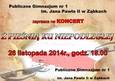 Zaproszenie na koncert Z PIEŚNIĄ KU NIEPODLEGŁEJ