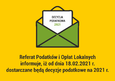 INFORMACJA dot. decyzji podatkowych