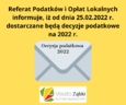 Doręczanie decyzji podatkowych na 2022 rok