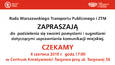 Zaproszenie na posiedzenie Rady Warszawskiego Transportu Publicznego