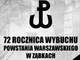 Zaproszenie na obchody 72. rocznicy wybuchu Powstania Warszawskiego
