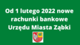 Nowe numery bankowe UM Ząbki