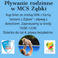 Burmistrz Miasta Ząbki zaprasza do udziału w akcji "Pływanie rodzinne -50%"