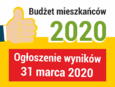 Zmiana terminu ogłoszenia wyników głosowania BUDŻETU MIESZKAŃCÓW 2020