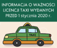 Uwaga, licencje TAXI sprzed 1 stycznia 2020 r. mogą stracić ważność!