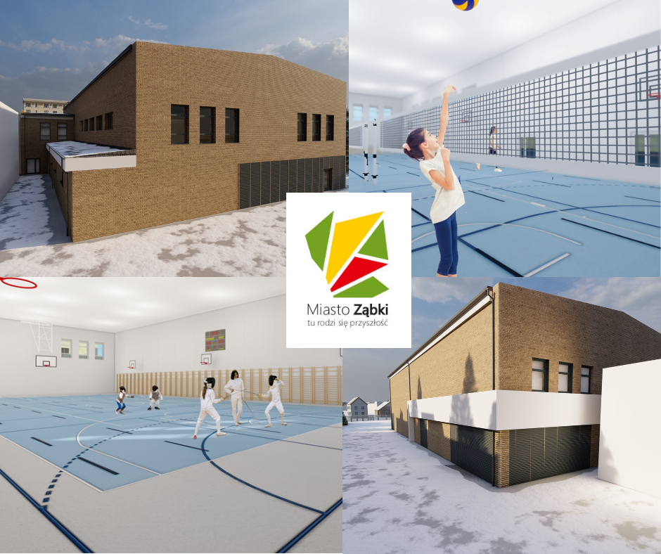 wizualizacje elewacji i wnętrza hali